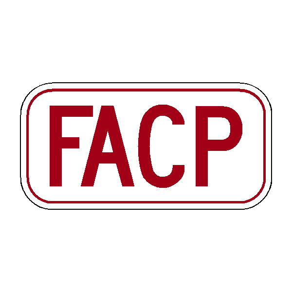 FACP - Sign to identify Fire Alarm Control Panel