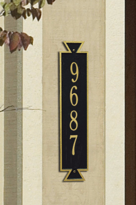 Vertical address Plaque 3003BG Exeter