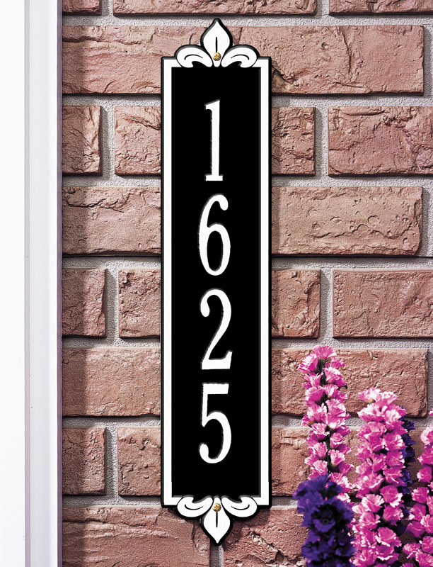 Vertical address Plaque 3001 BW Lyon