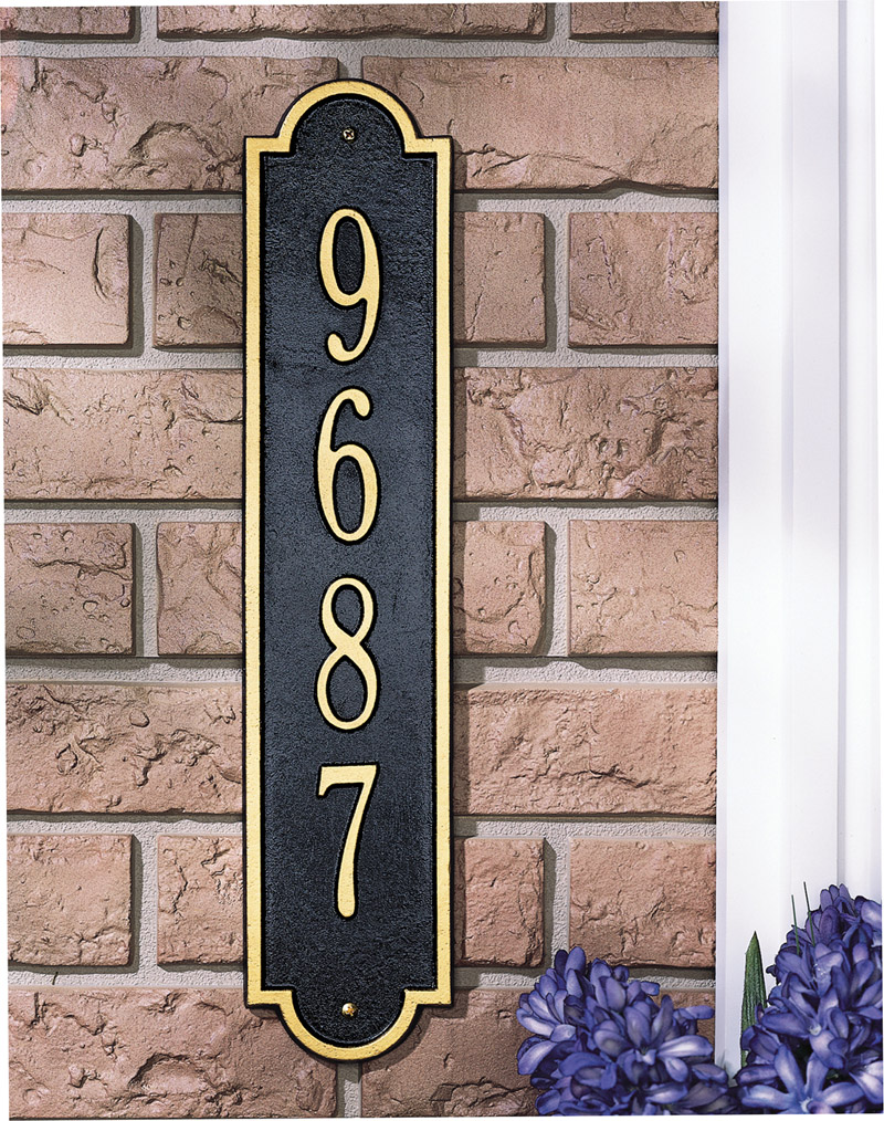 Richmond Vertical address plaque 3007BW