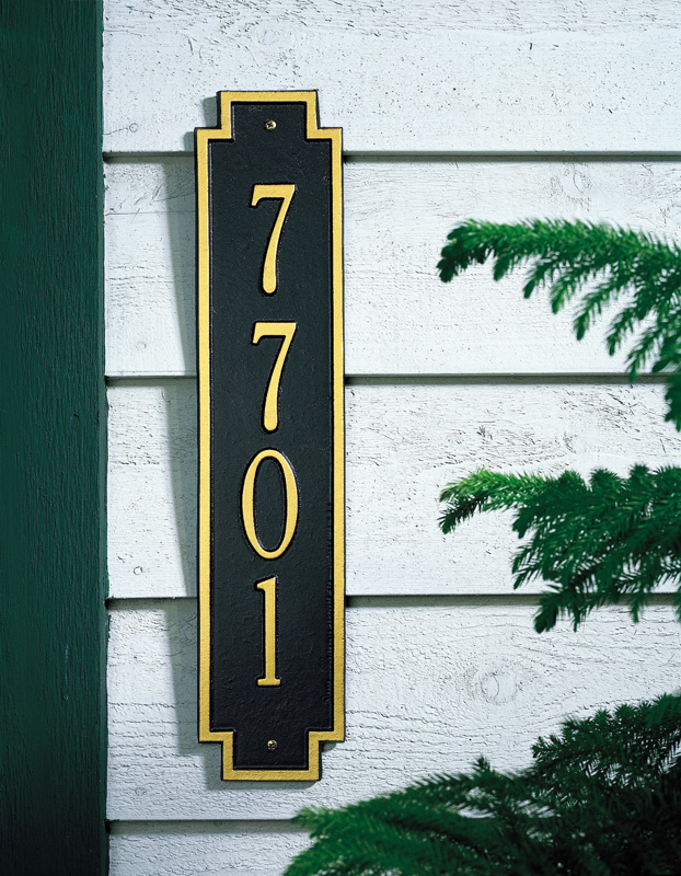 Windsor Vertical address plaque 3005BG