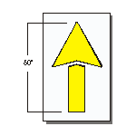 Arrow Stencil Straight S-6036-SD 60"X 36"