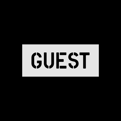 Guest 4" Stencil Duro