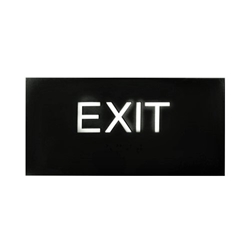 EXIT sign with ADA Braille  3x6