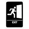 Exit Braille Sign 9x6