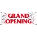 Grand Opening Banner 3 x10  with graphicrope and grommets