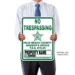 PALM BEACH SHERIFF'S NO TRESPASSING SIGN  PALM BEACH SHERIFF NO TRESPASSING SIGN,PALM BEACH SHERIFF'S NO TRESPASSING SIGN,Palm Beach County trespass, Buy a sign for the Palm Beach Sheriff trespassing program,Prohibido La Entrada Palm Beach Sheriff Trespass sign,Palm Beach Warning No trespassing sign
