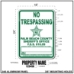 PALM BEACH SHERIFF'S NO TRESPASSING SIGN  - PBSO  STOCK 2022