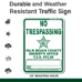 PALM BEACH SHERIFF'S NO TRESPASSING SIGN  - PBSO  STOCK 2022