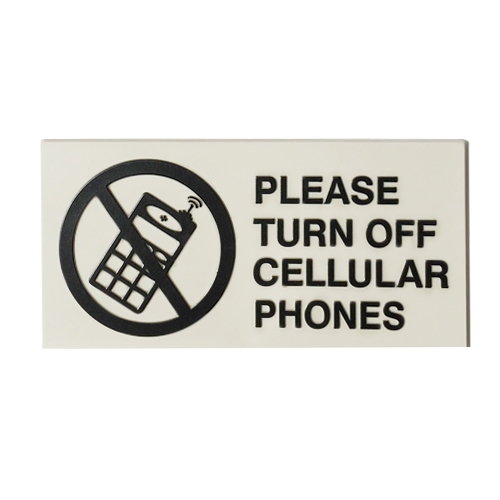 Please Turn off Cell Phone sign 3x6