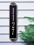 Vertical address plaque 5134 BW Shell