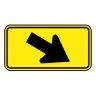 Supplemental Warning Arrow-Right  W16-7PR YELLOW HIP
