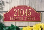 Admiral Cast Alum Address Plaque