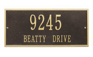 Hartford Address Plaque 16" x 7.25"