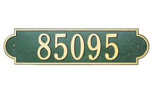 Richmond Horizontal Address Plaque 19" x 4"