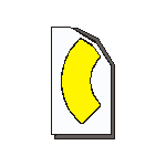 Arrow Tail Curved- Stencil S-6012CD