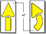 Arrow Kit-Standard-S-4220KD Straight and Curved, 42", 2pc