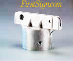Flat Street Blade Bracket-Round Post