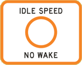 IDLE SPEED- NO WAKE 36" X 48"