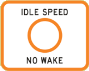 IDLE SPEED- NO WAKE 36" X 48"