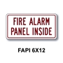Fire Alarm Panel Inside 6"x12"