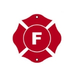 FLOOR Truss sign" F" - Fire Safety - 9"x 9" Reflective