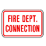 Fire Department Connection FDC 18"x12" Aluminum Sign