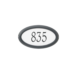 Reflective- Concord Oval Address Plaque
