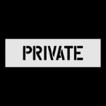 Private  4" Stencil Duro