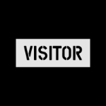 Visitor  4" Stencil